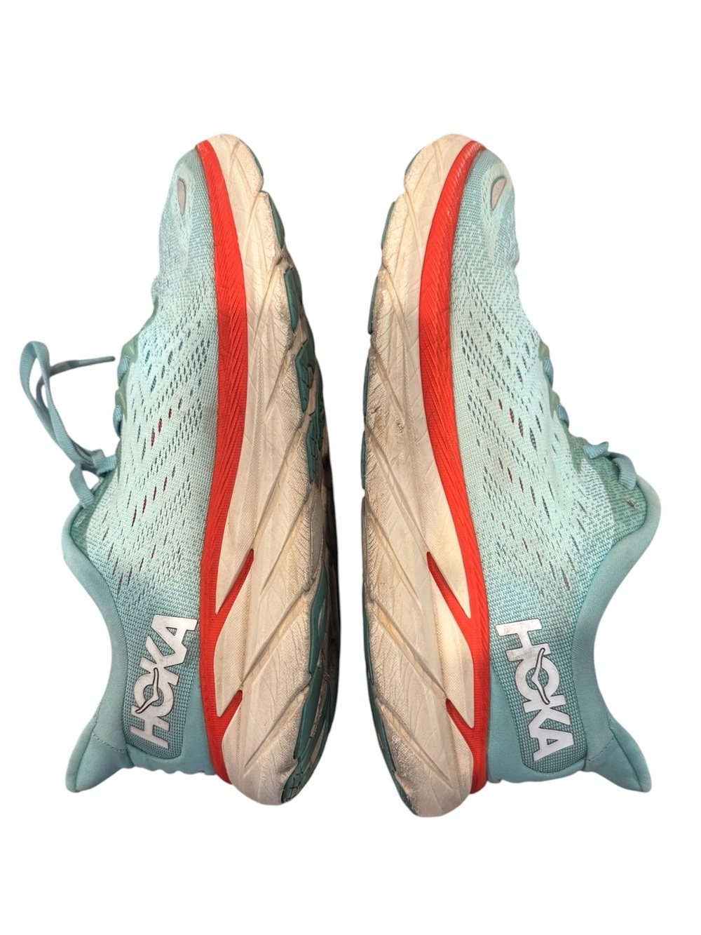 HOKA Clifton 8 Teal Running Shoe in Women’s Size 9.5 - Picture 5 of 11